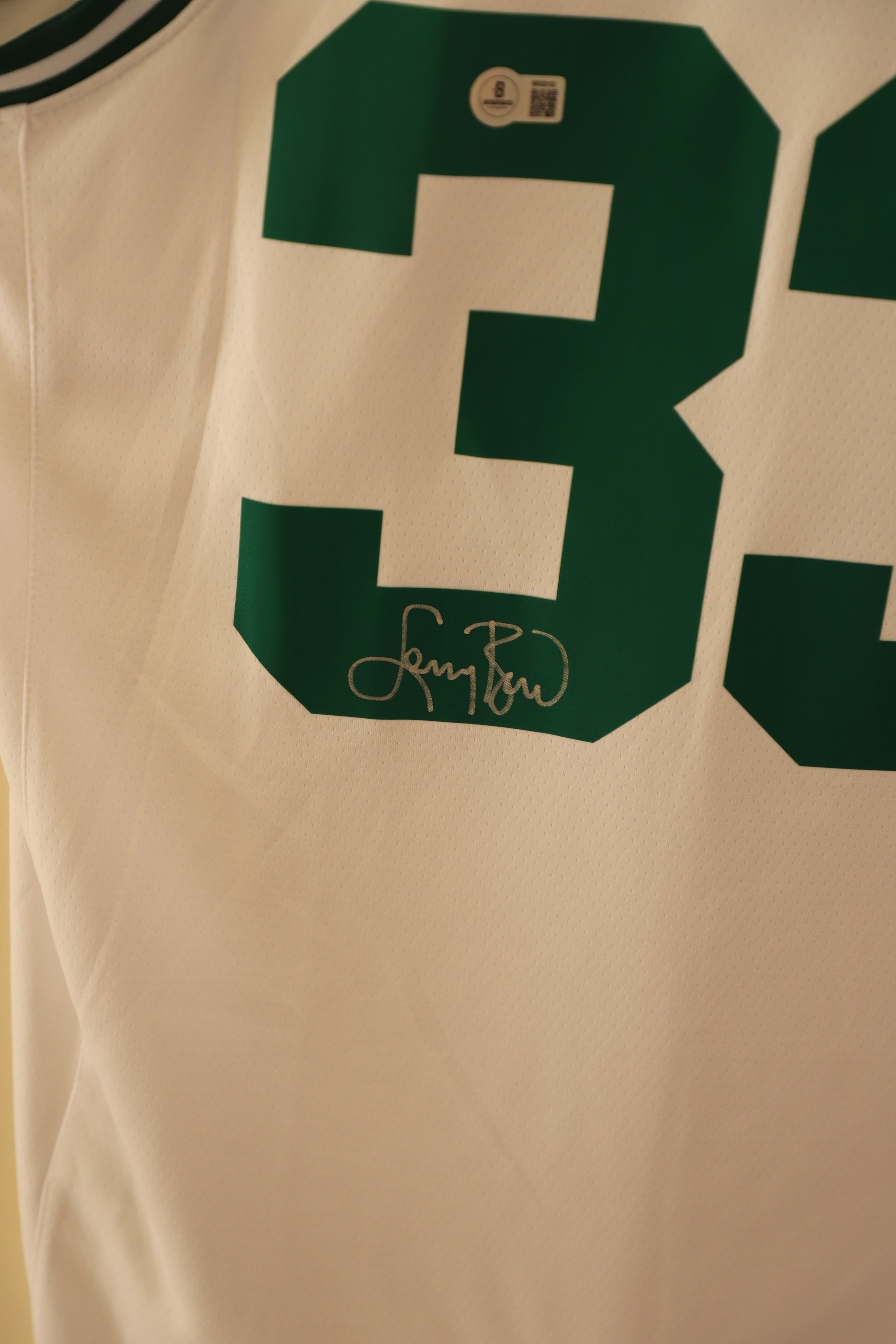 Larry Bird Signed Authentic Boston Celtics Home Jersey – Beckett Certified