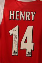 Thierry Henry Signed Arsenal 2002/03 Home Jersey – Premier League Champions Patches – Beckett Authenticated