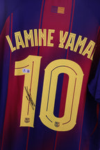 Lamine Yamal Signed FC Barcelona #10 Champions League Home Jersey – Beckett Authenticated