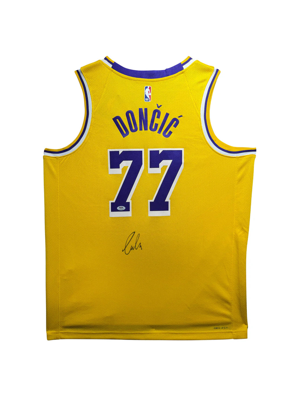 Los Angeles Lakers Home Jersey Signed by Luka Dončić – PSA Certified