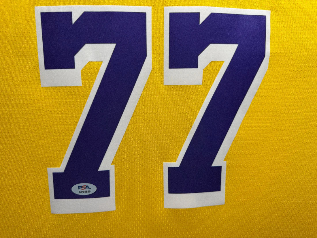 Los Angeles Lakers Home Jersey Signed by Luka Dončić – PSA Certified