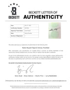 Limited Edition 4/8 Authentic Mitchell and Ness All Star Game 2003 signed by Kobe Bryant certified by Beckett and PSA