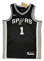 Victor Wembanyama San Antonio Spurs Autographed Black Nike Icon Edition Authentic Jersey – Beckett Certified