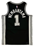Victor Wembanyama San Antonio Spurs Autographed Black Nike Icon Edition Authentic Jersey – Beckett Certified