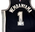 Victor Wembanyama San Antonio Spurs Autographed Black Nike Icon Edition Authentic Jersey – Beckett Certified