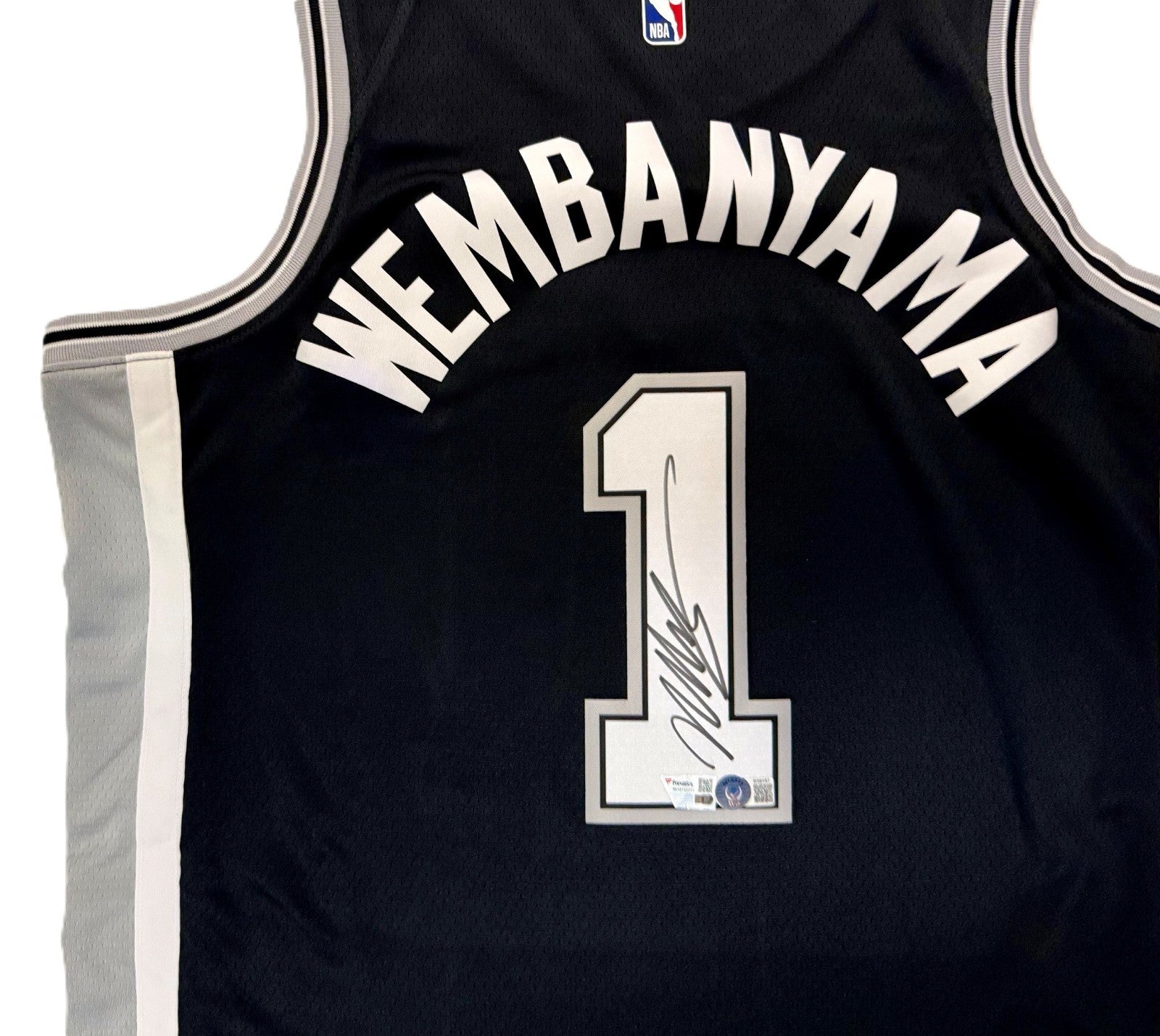 Victor Wembanyama San Antonio Spurs Autographed Black Nike Icon Edition Authentic Jersey – Beckett Certified