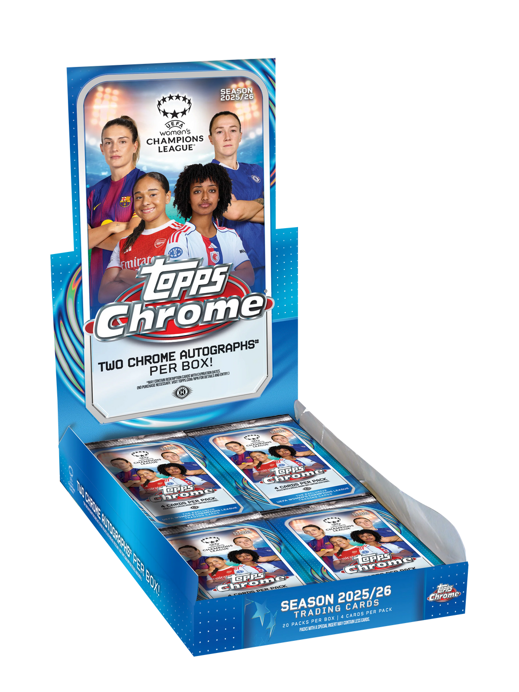 Topps Chrome® UEFA Women's Champions League 2025/26 - Hobby Box
