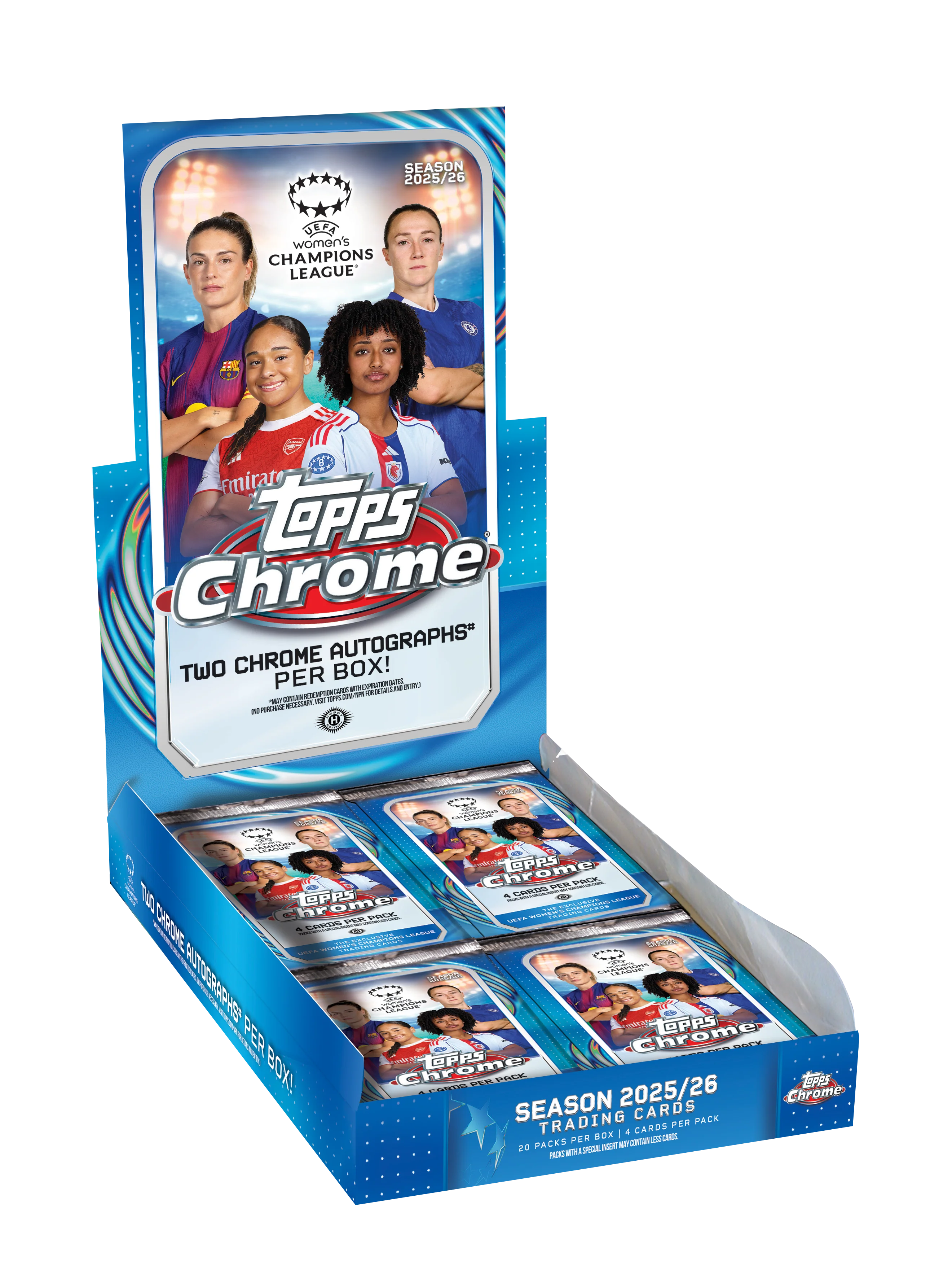 Topps Chrome® UEFA Women's Champions League 2025/26 - Hobby Box