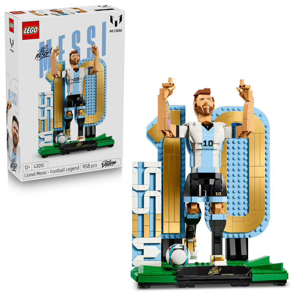 LEGO® Editions Football 43015 – Lionel Messi – Football Legend Collectible Set