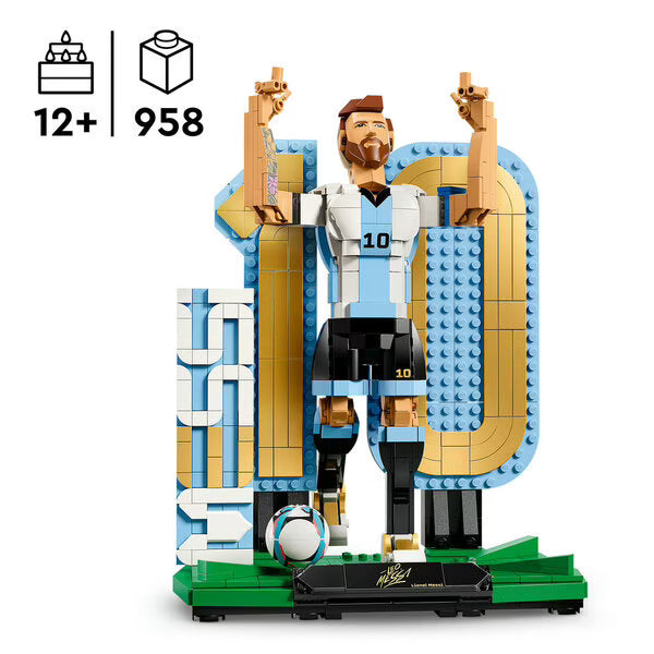 LEGO® Editions Football 43015 – Lionel Messi – Football Legend Collectible Set