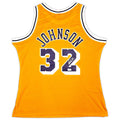 Magic Johnson Los Angeles Lakers Autographed 1984–85 Mitchell & Ness Hardwood Classics Swingman Jersey – Beckett Certified