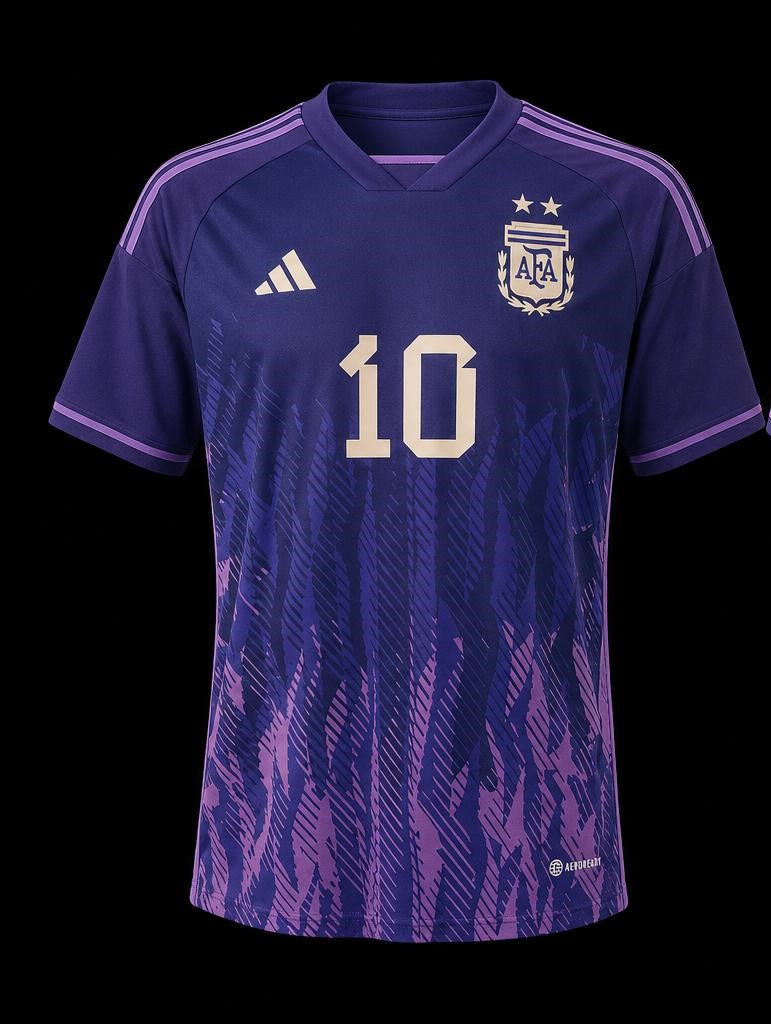Lionel Messi Hand-Signed Argentina 2022 World Cup Away Jersey (Authenticated)